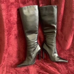 Tall heeled boots